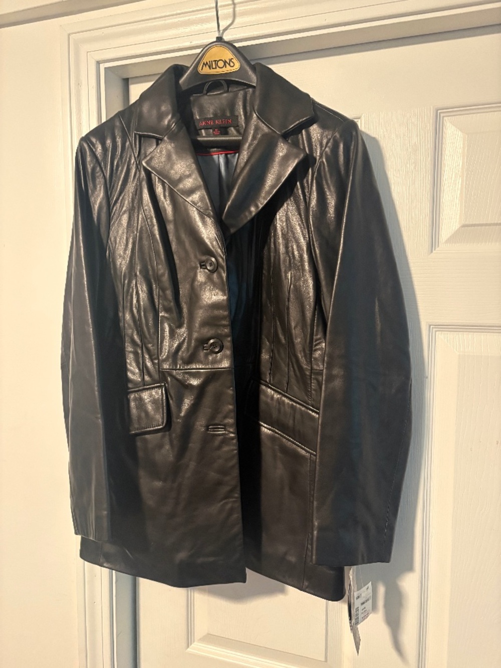 Anne Klein Black Learher Jacket